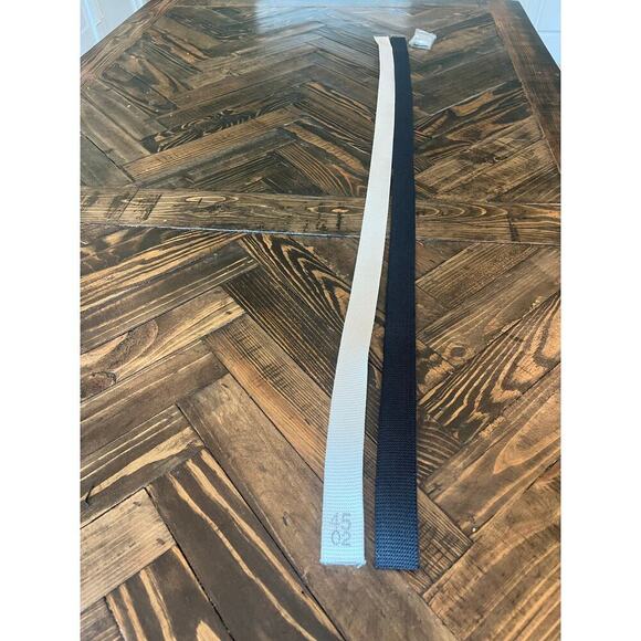 US Navy Canvas Belt Silver Nickel Men Military Bundle Service Uniform Hiking - Picture 4 of 9